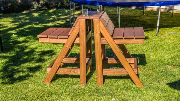 Waterproof Handmade Indoor Outdoor Wood Stool Buffet Serving