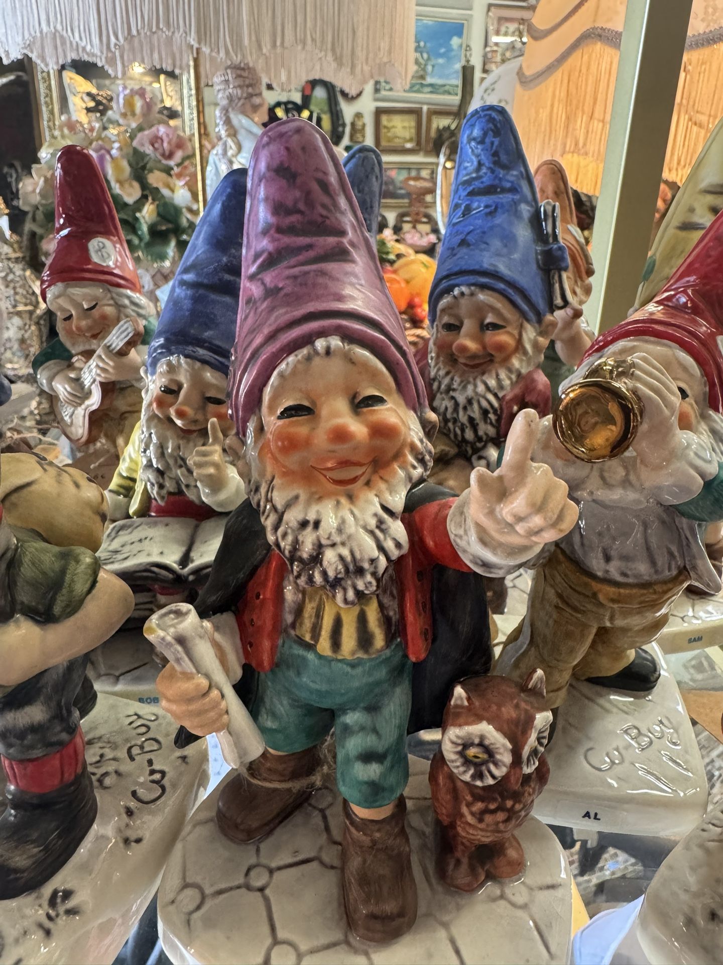 Big collection of Goebel Gnome figurines