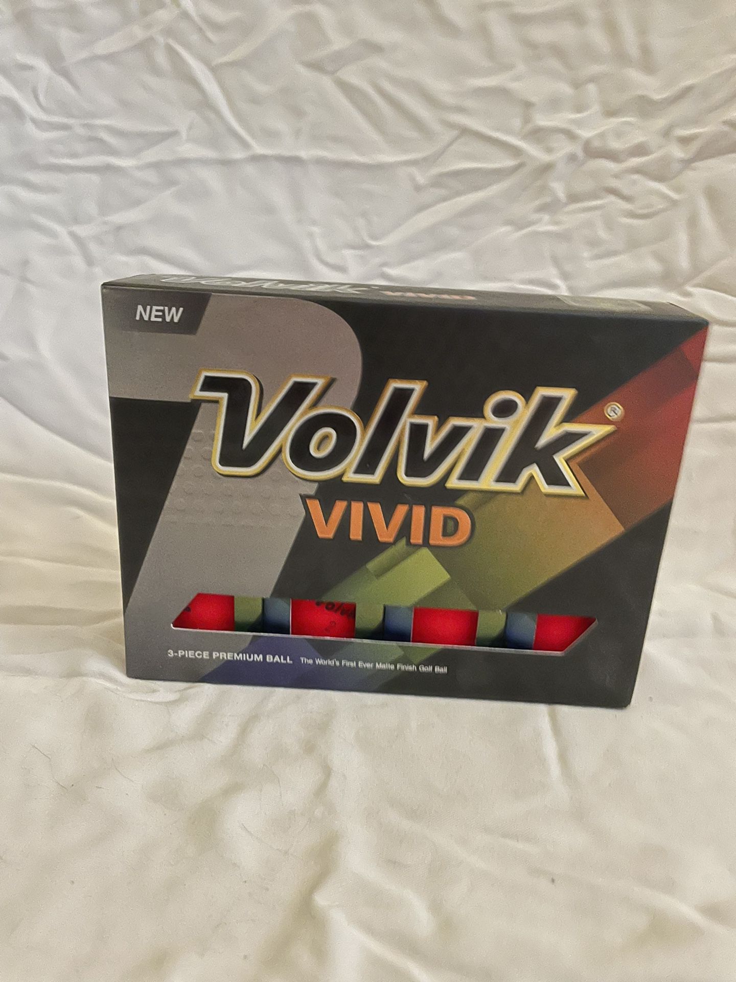 Volvik Vivid Golf Balls - Matte Red