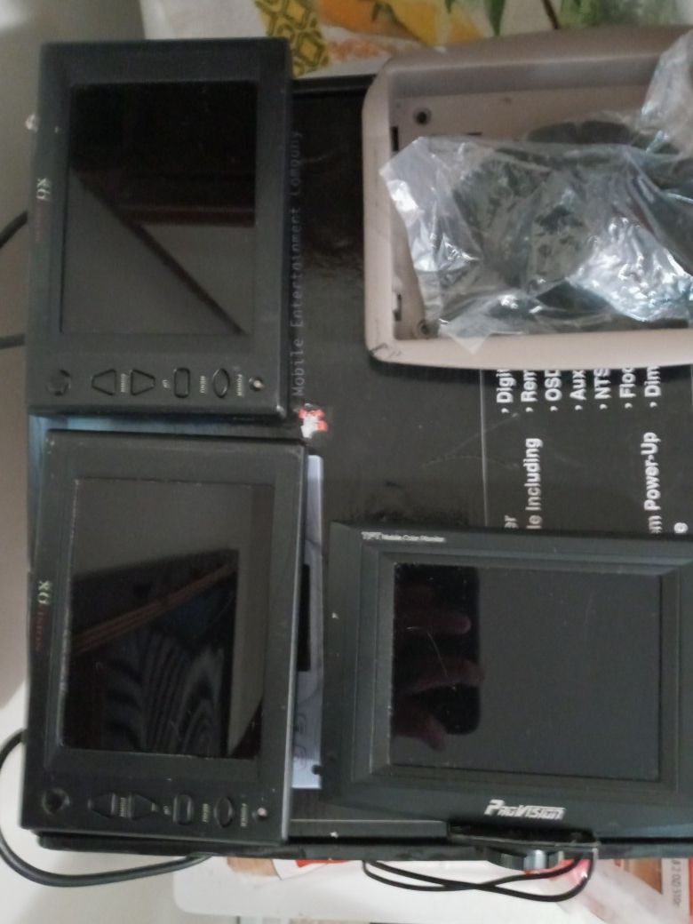 DVD and tvs for car