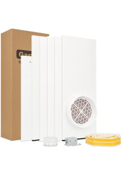 Portable Air Conditioner Door Seal Kit for Sliding Doors—Compatible with 5" to 5.1" Hoses, Max Length 94.5"—Sliding Door AC Vent Kit with Vent Screen 