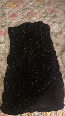 Black mini dress