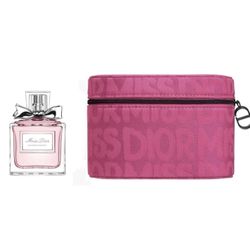 Miss Dior Pink Makeup Pouch Zipper Case 2025 & Miss Dior Blooming Bouquet 5ml