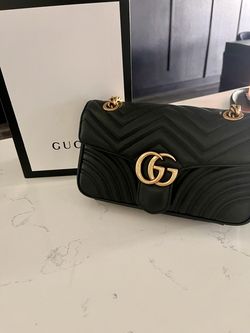 GG Marmont Small Black Shoulder