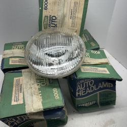 NOS GE EVEREADY SUBURBAN Auto HEADLAMP 6 VOLTS 6006 headlight Set 5 #03
