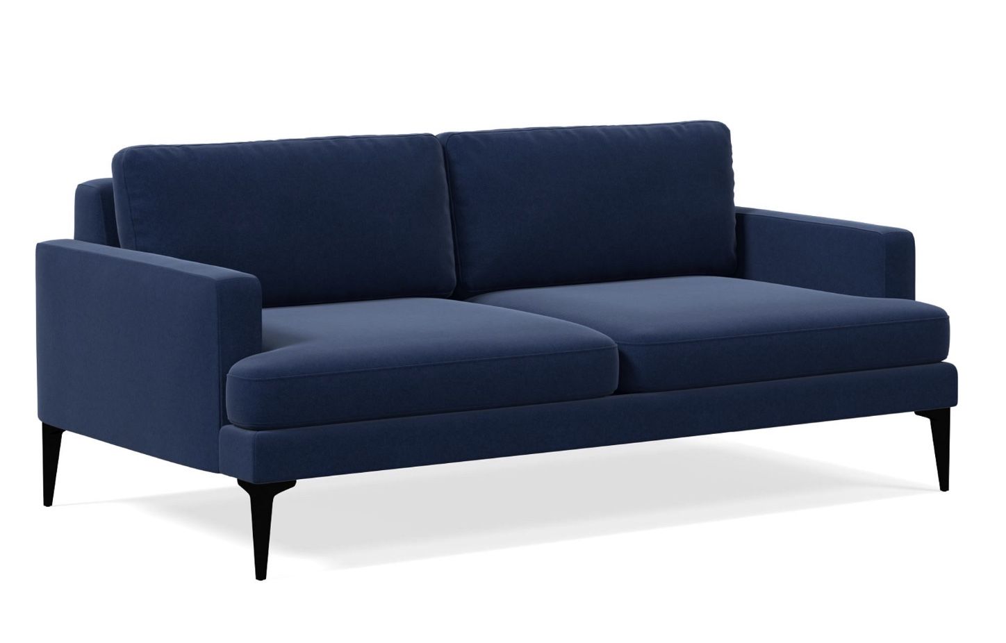 West Elm- Andes Sofa- Blue Velvet