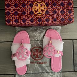 pink tory burch sandals