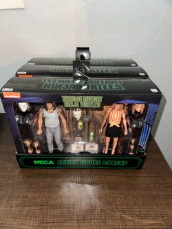 NECA teenage mutant ninja turtles 2 pack lot splinter shredder Casey jones