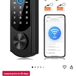 WiFi Smart Lock Fingerprint Keyless Entry Deadbolt App Control