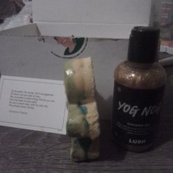 Lush Gingerbread Soap And Egg Nog Body Wash