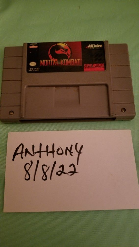 Super Nintendo  Mortal kombat 