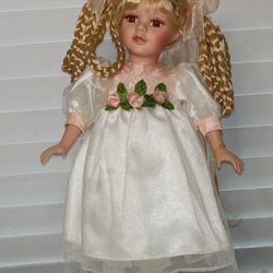 Dandee Collector's Choice Doll Genuine Fine Bisque Porcelain Limited Edition 