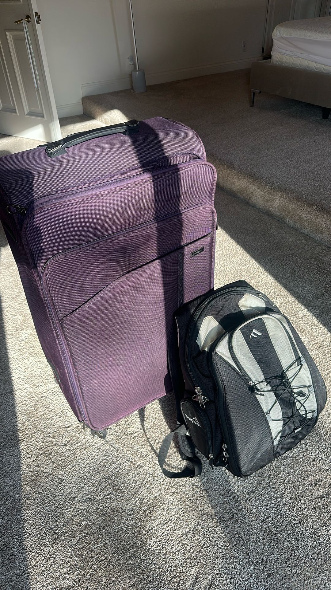 Samsonite luggage And Brenthaven backpack