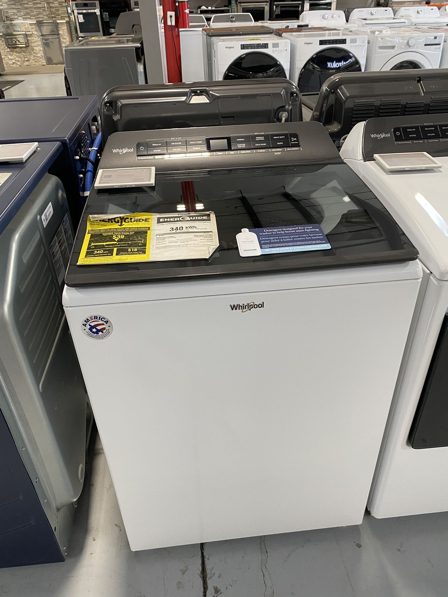 Whirlpool White 4.8 Cu. Ft. Smart Top Load Washer