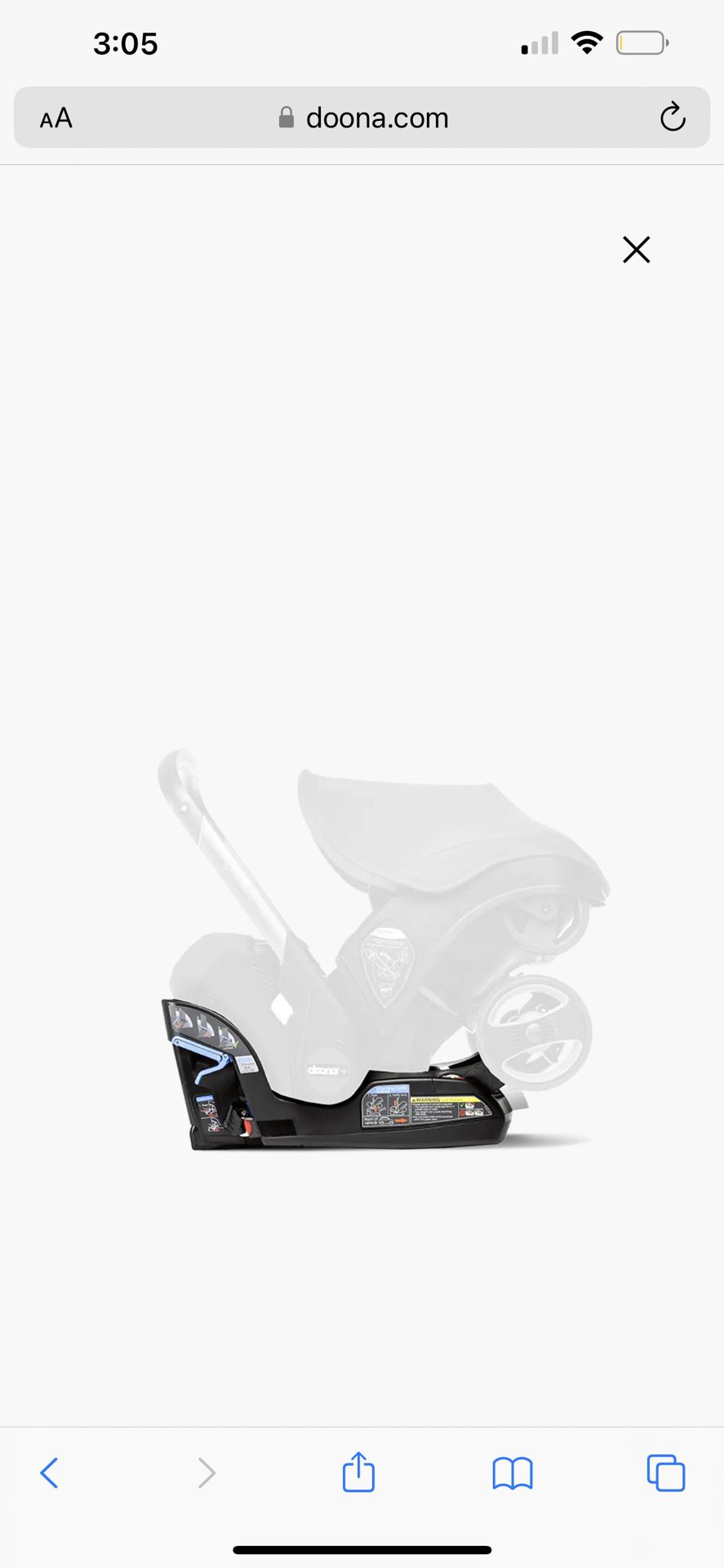 Doona Infant Doona Car Seat & Stroller - Midnight Edition