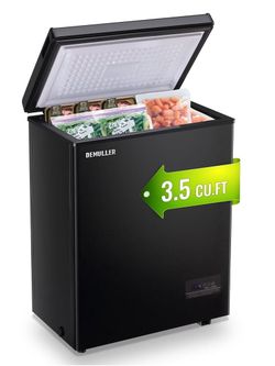 Demuller 3.5 Cu Ft Chest Freezer Black