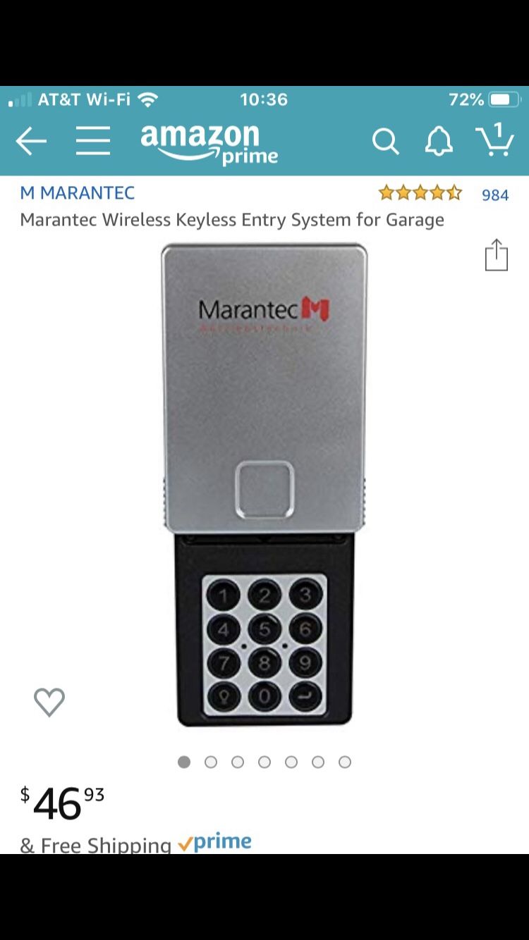 BRAND NEW Wireless keyless entry system for garage door