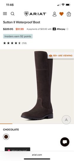 Ariat Sutton II Waterproof Boot sz 11