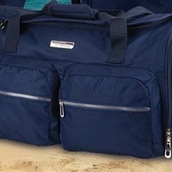 Bella Russo 20” travel duffel bag navy blue
