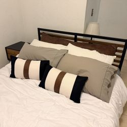 Latitude Run Queen Bed Frame Brown And Black