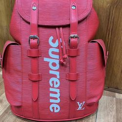 Supreme Red Book Bag 