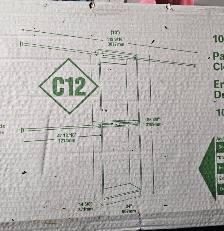 Closet Cabinet Kit, New