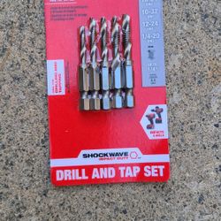 Milwaukee Shockwave Sae Steel Drill Tap Set