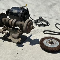 Antique Belt Driven Grinder / Arbor