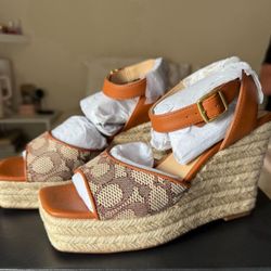 NEW Coach Wedges Size 5 
