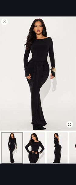 Fashion Nova Women's Black Maxi Dress