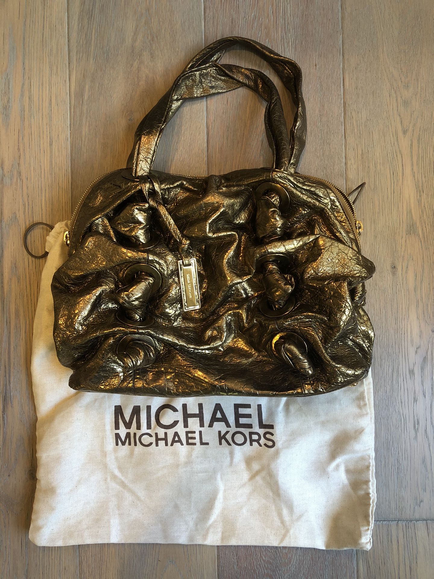Michael Kors Limited Edition gold Leather handbag