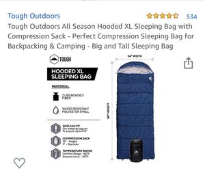Tough outdoor all season sleeping bag