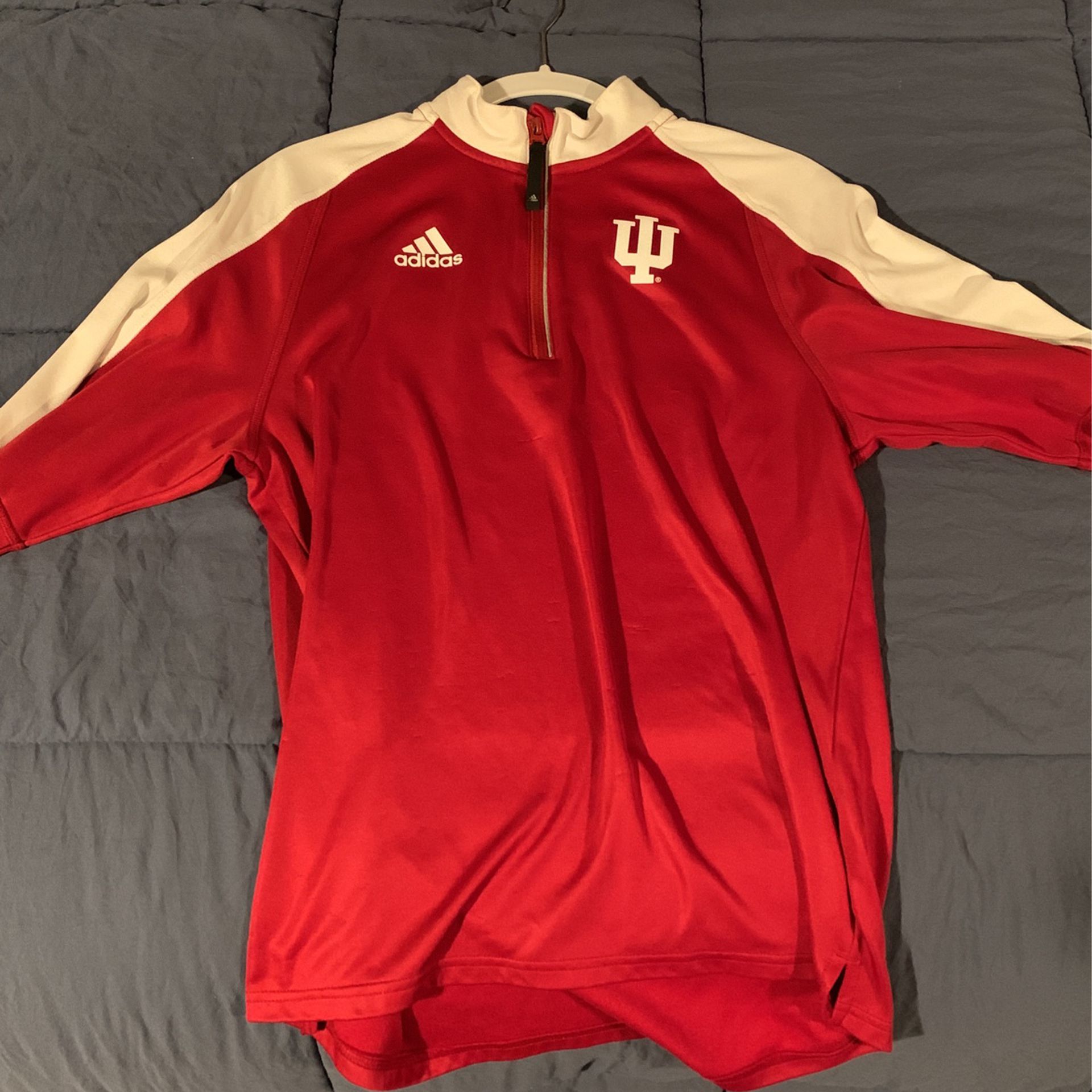 Lightweight Indiana University zip-up Adidas Jacket