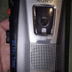 Sony TCM-20DV Cassette-Corder 2X Rec Time VOR Voice Operated Recording 