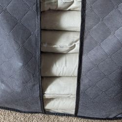 IKEA Light Beige Chair Cushions (8) New - Never Used