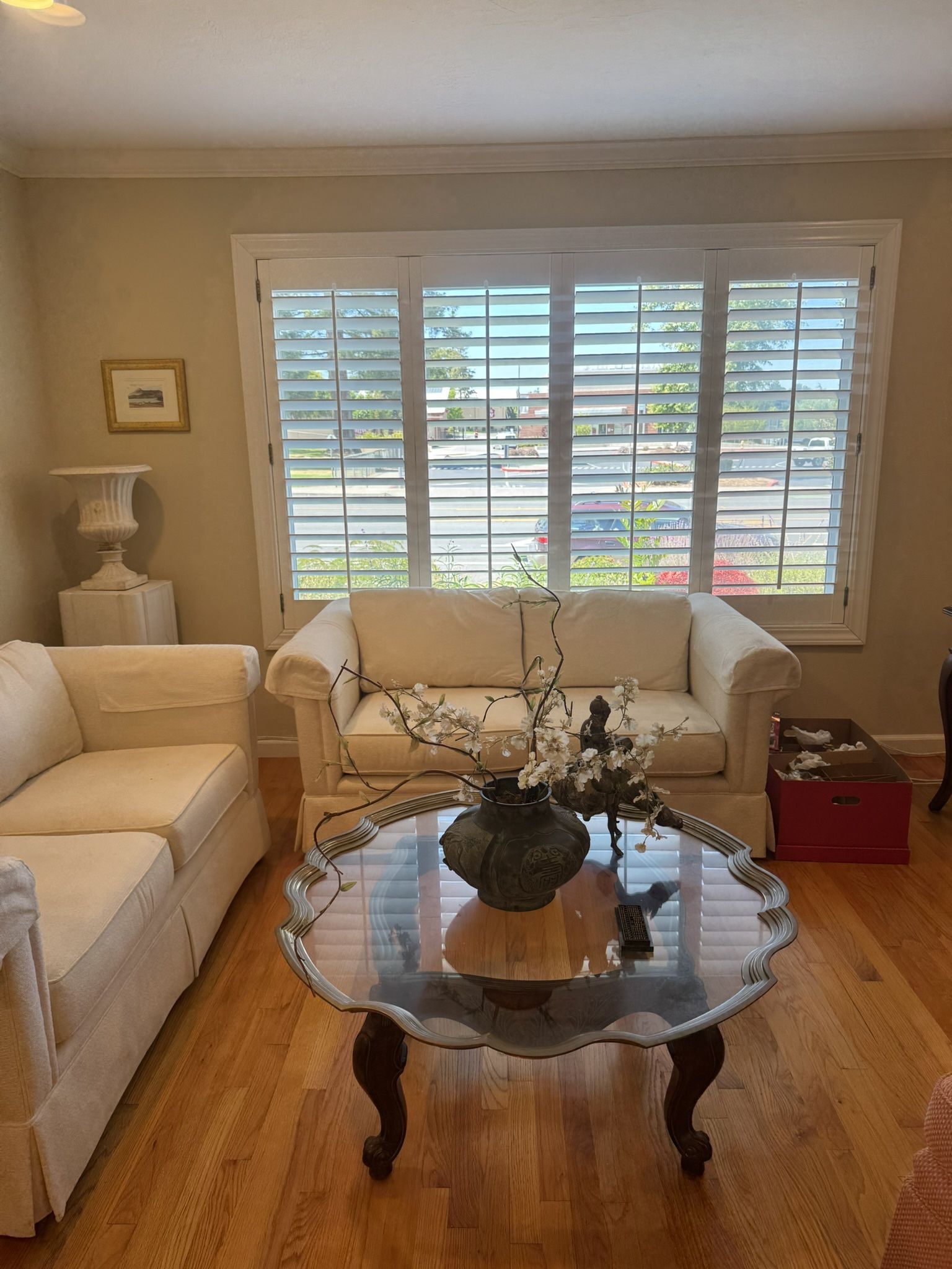 Set Of 2 Custom White Couches Sofa Couch