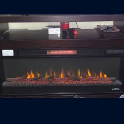 Entertainment Center With Fireplace