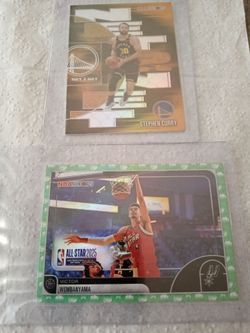 Wembanyama & curry cards