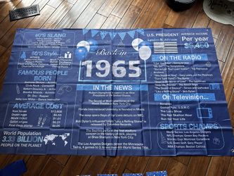 60th Birthday - Born In 1965 Party Decoration 