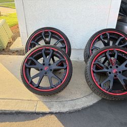 4 Forgiato Rims W/tires