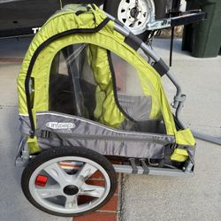 Used InStep Kids Bike Single Double Seat Canopy Trailer 