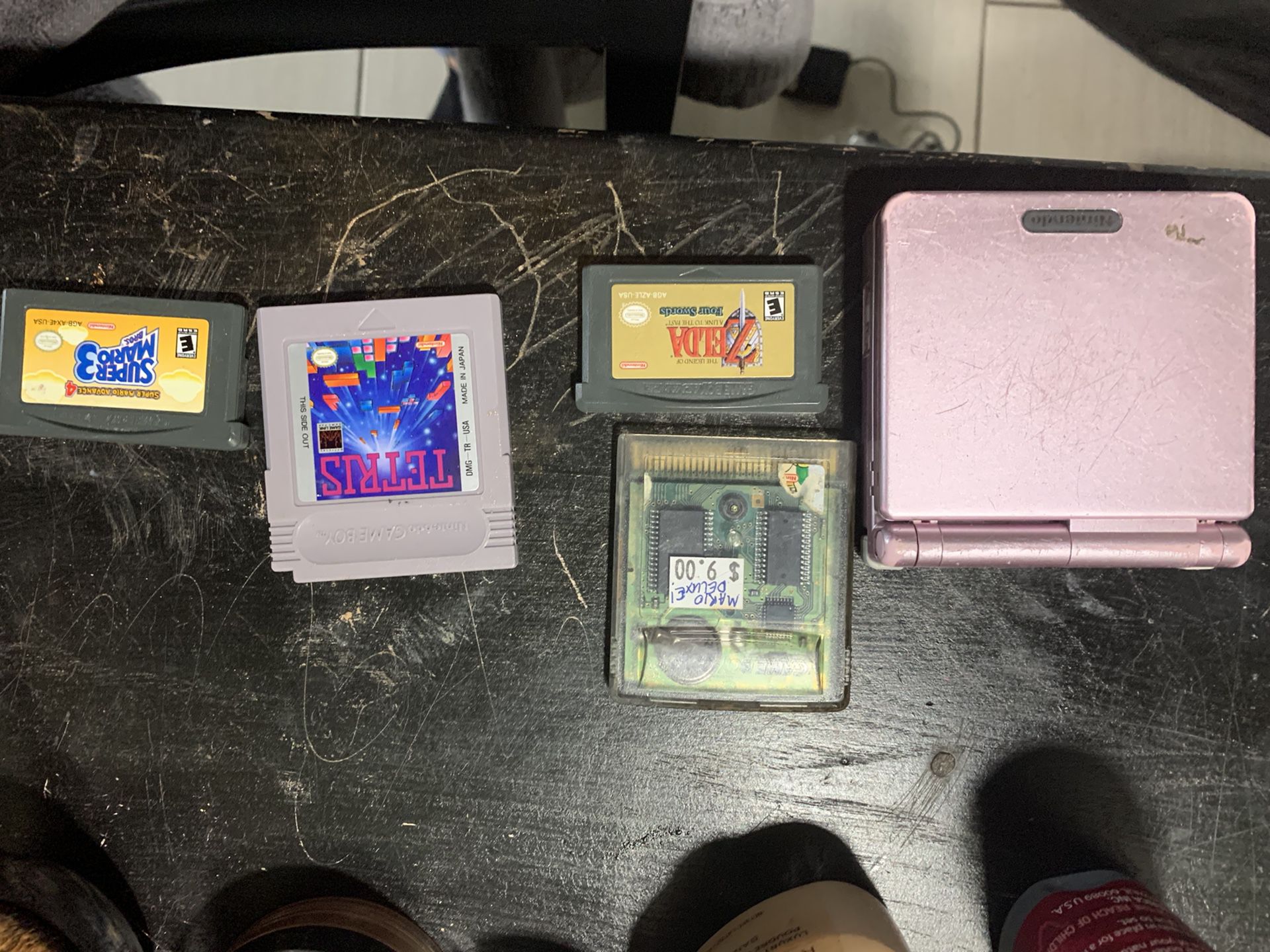 Nintendo gameboy advanced with games