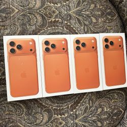 Apple iPhone 17 Pro Max Orange Unlocked Brand New Sealed With Receipt I Can Deliver Now 