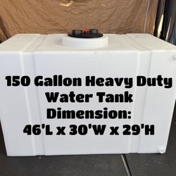 💧 150 Gallon Heavy Duty Water Storage Tank – Brand New / Made to Order