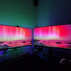 Alienware 25” And Asus ROG 27”