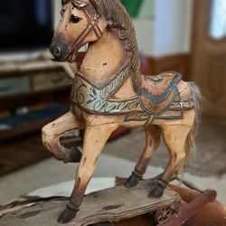 antique rocking horse 26" 