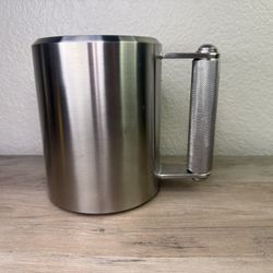 Stainless Steel 22 Lbs Coffee Mug Dumbbell Weight