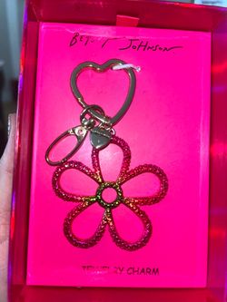 New Betsey Johnson Purse Charm Key Chain