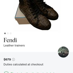 Fendi Men's Leather Teaniers