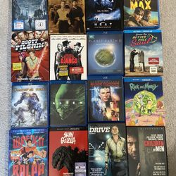 DVD/Blu Ray’s (Rick And Morty, Godzilla, cult classics Etc)